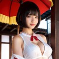 巫女コスプレで新年♪ 3枚目