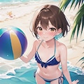 彼女と海に行った💕 2枚目