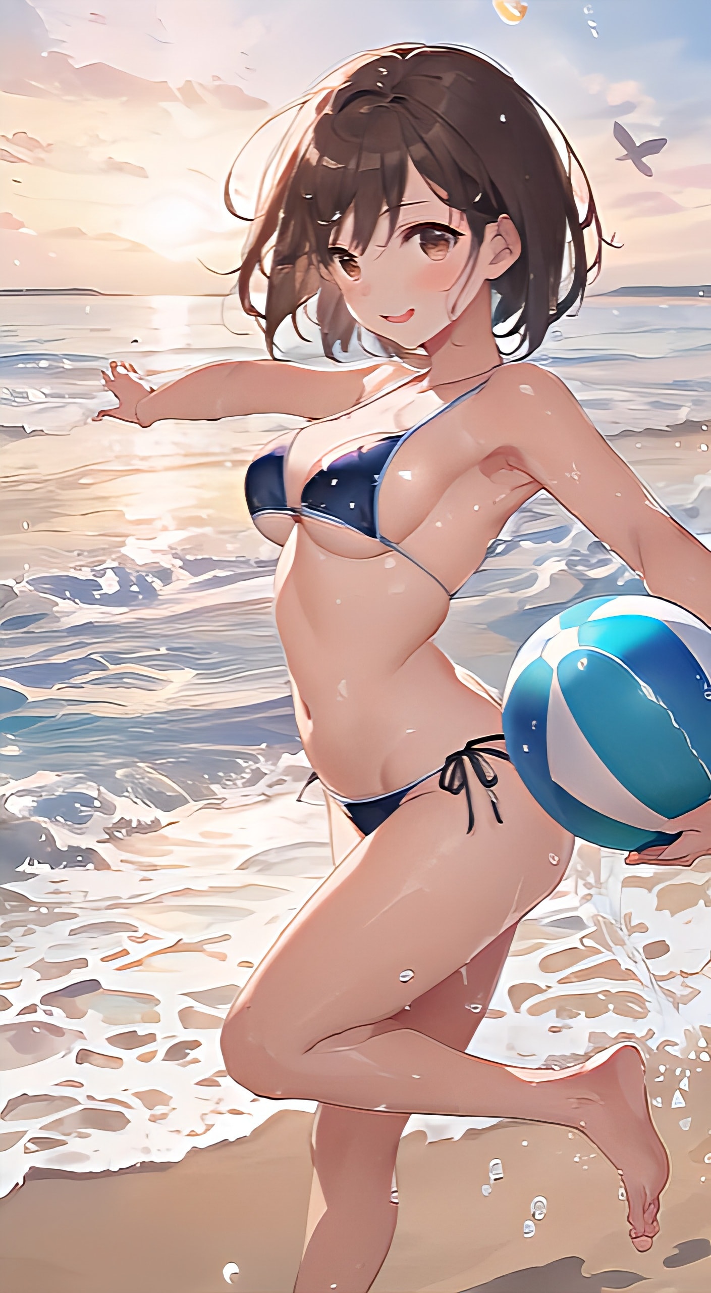 彼女と海に行った💕