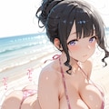 濡れた砂に輝くピンク 4枚目