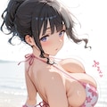 濡れた砂に輝くピンク 3枚目