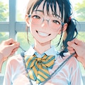 濡れた眼鏡っ子 9枚目