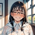 濡れた眼鏡っ子 10枚目
