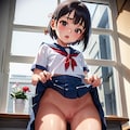作品発売！●無防備J○のたくし上げマンチラ● 3枚目