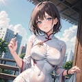 濡れ透けアオザイ 2枚目