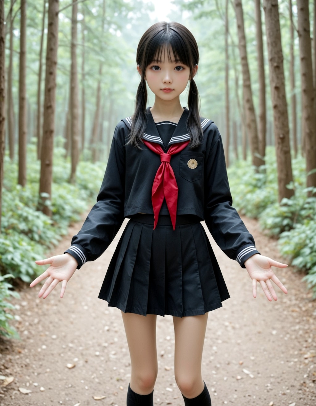 ツインテール美女