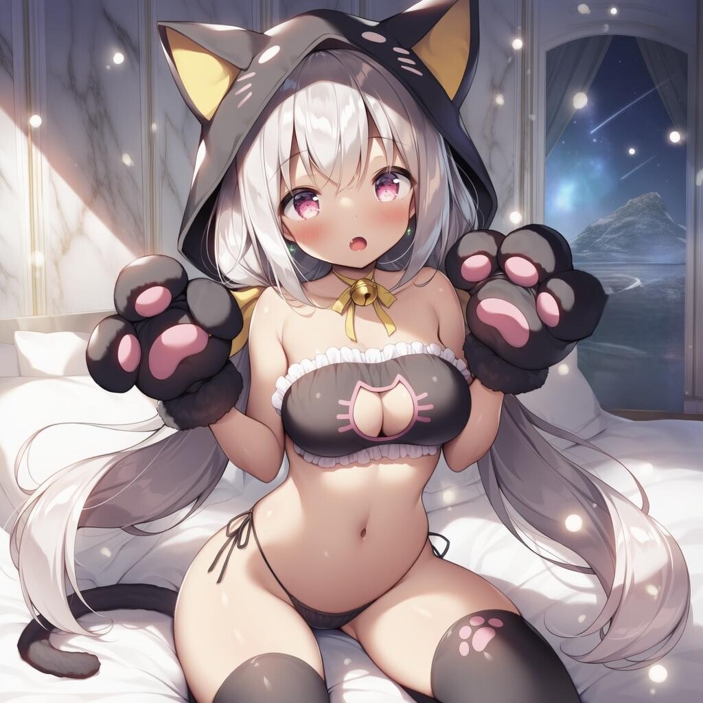 猫耳フード娘