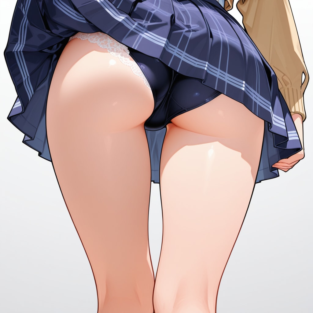 ローアングルパンツ尻