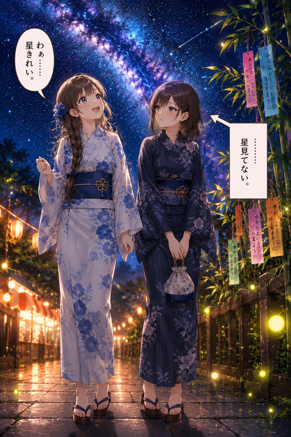 さやかとゆかりの七夕祭り