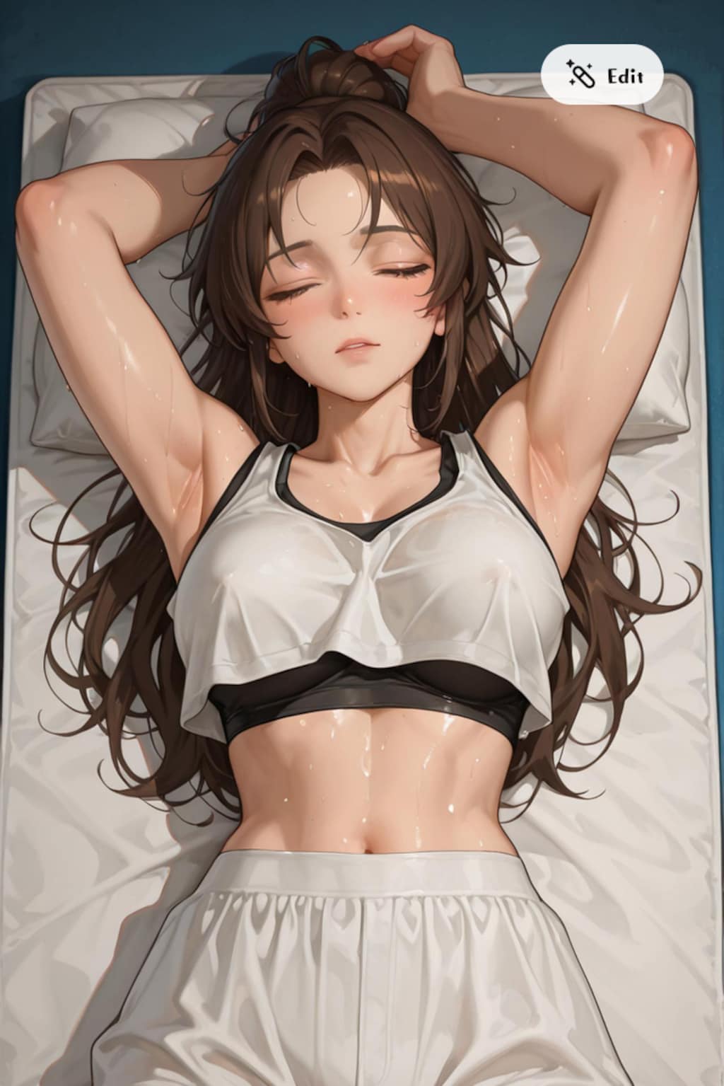 眠っているお姉さん②