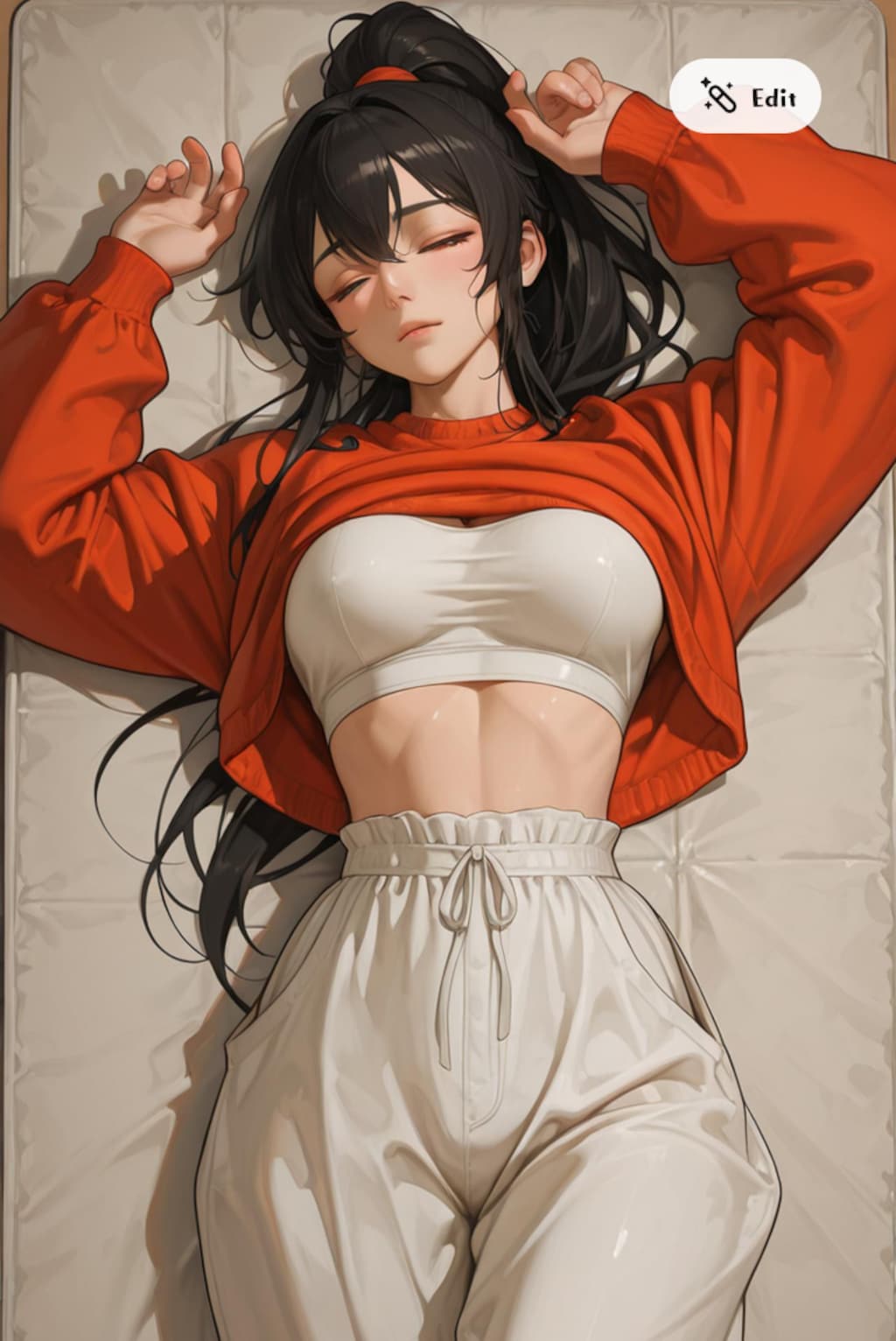 眠っているお姉さん②
