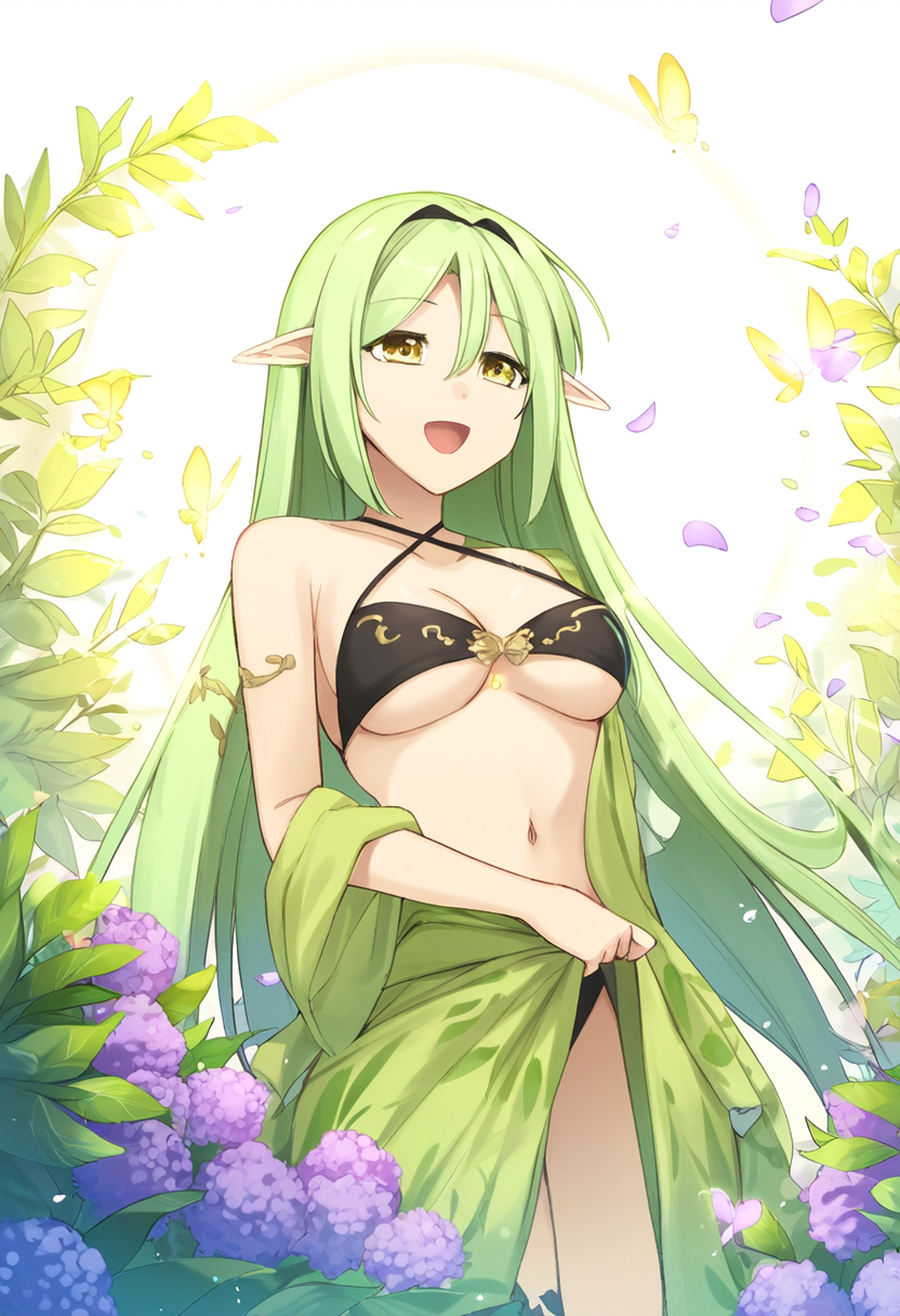 緑髪