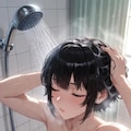 シャワータイムの女の子 6枚目