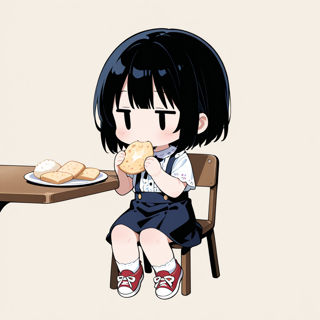 せんべいを食べる | の人気AIイラスト・グラビア