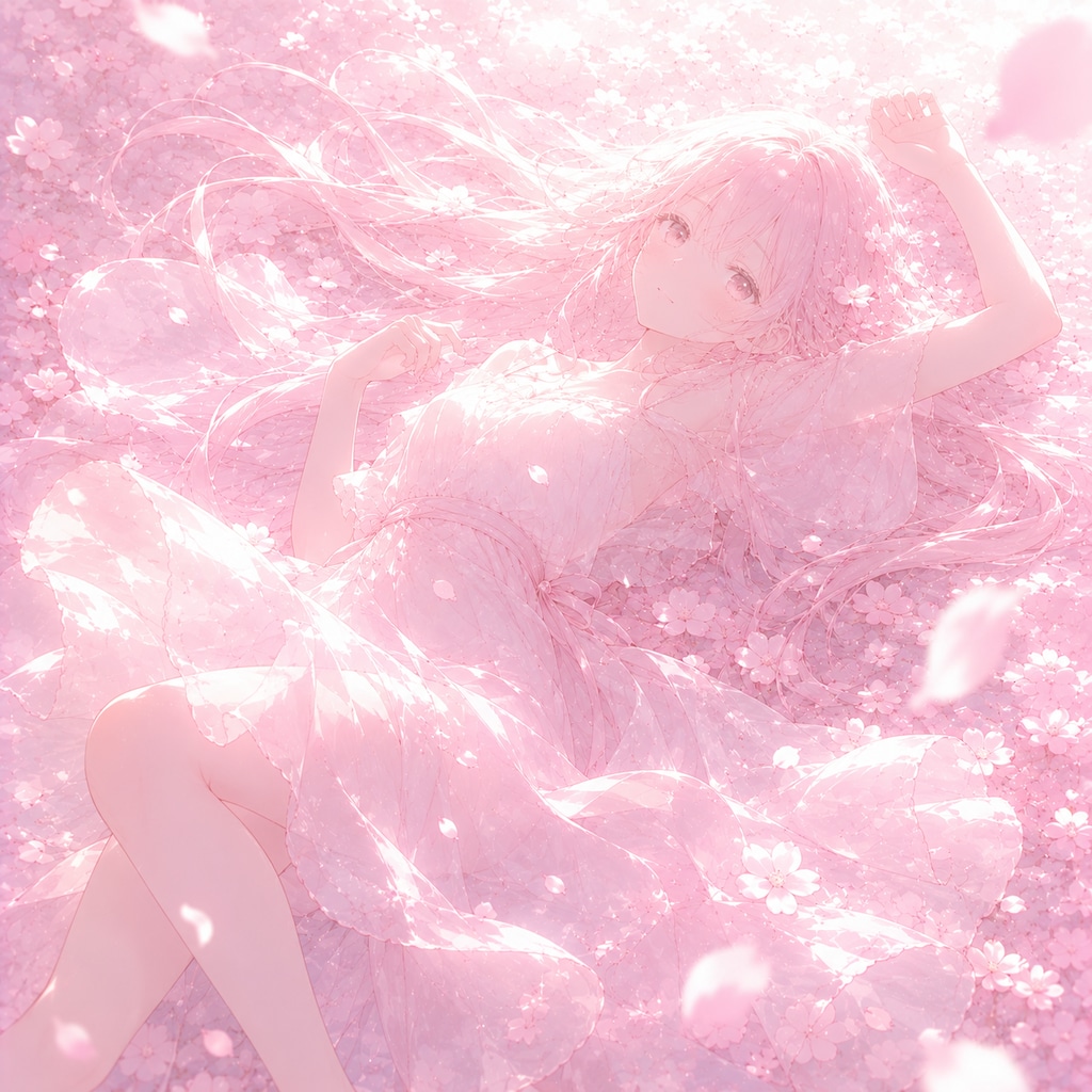 ピンク色の少女