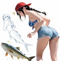 Beautiful Basket Girl（バスケ女子【マネージャー／魚取り（設定資料）篇】） 2枚目