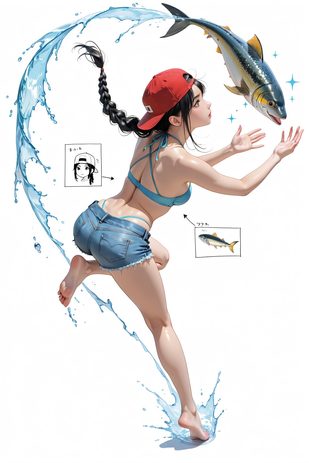 Beautiful Basket Girl（バスケ女子【マネージャー／魚取り（設定資料）篇】）