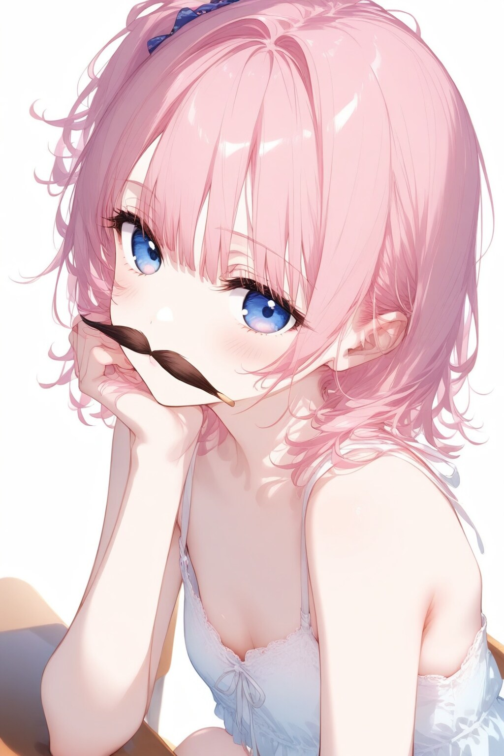 唇の上に鉛筆をのせたかった