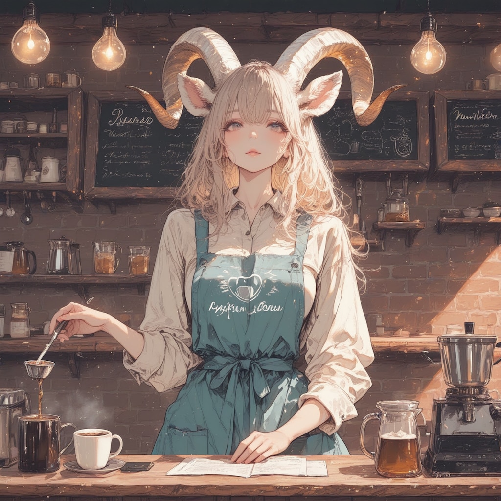 コーヒーショップの店員