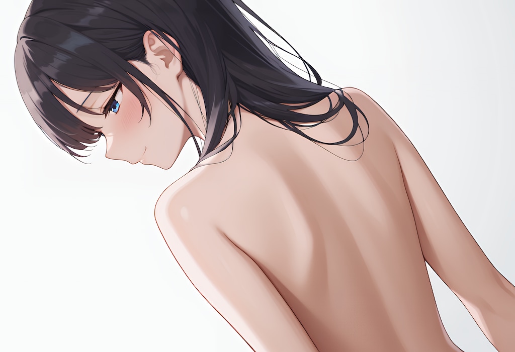 女性の背中