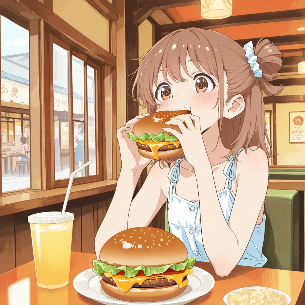 かぶりつく