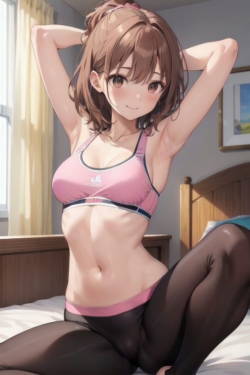 お姉さんのストレッチ
