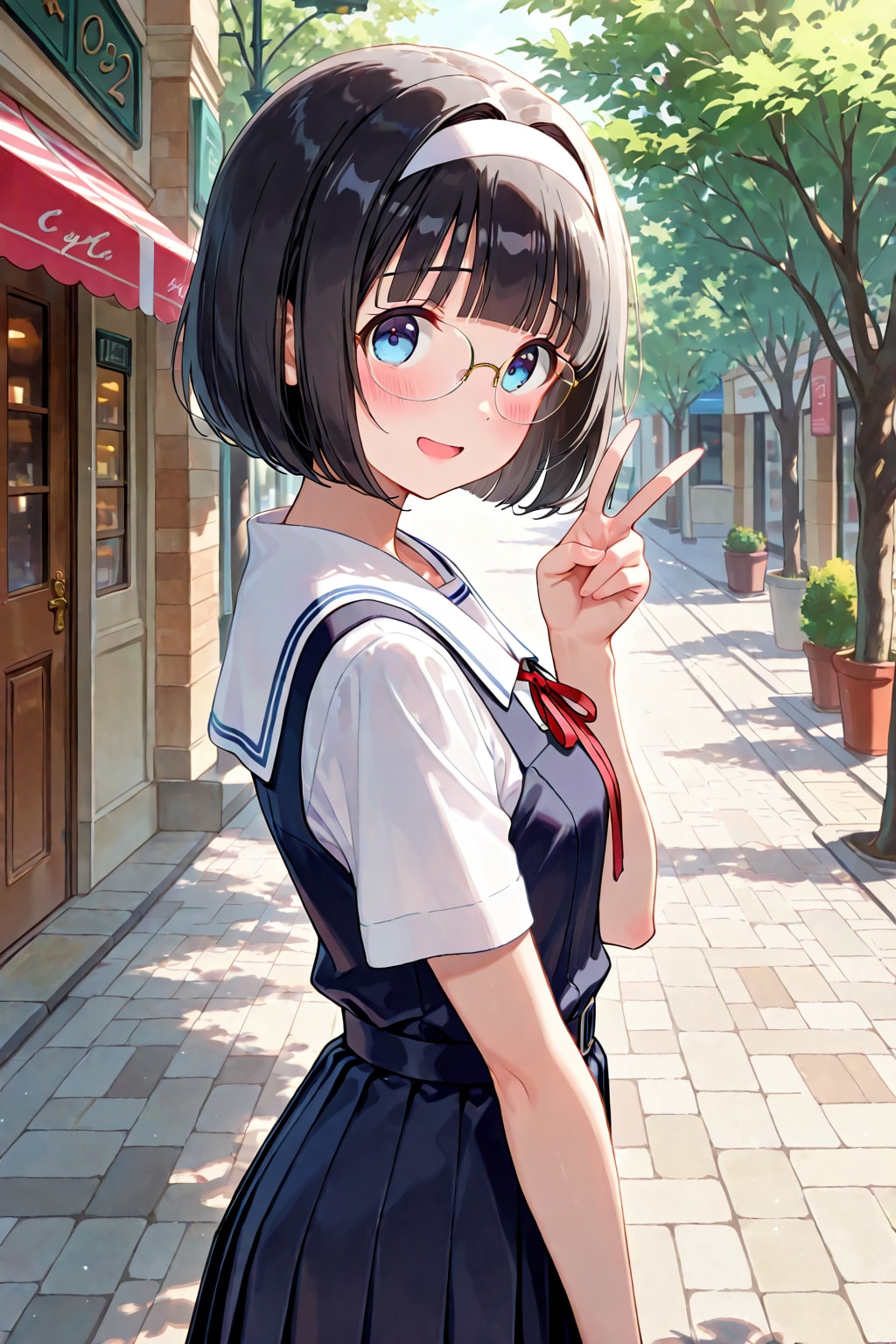 控えめにピース | の人気AIイラスト・グラビア