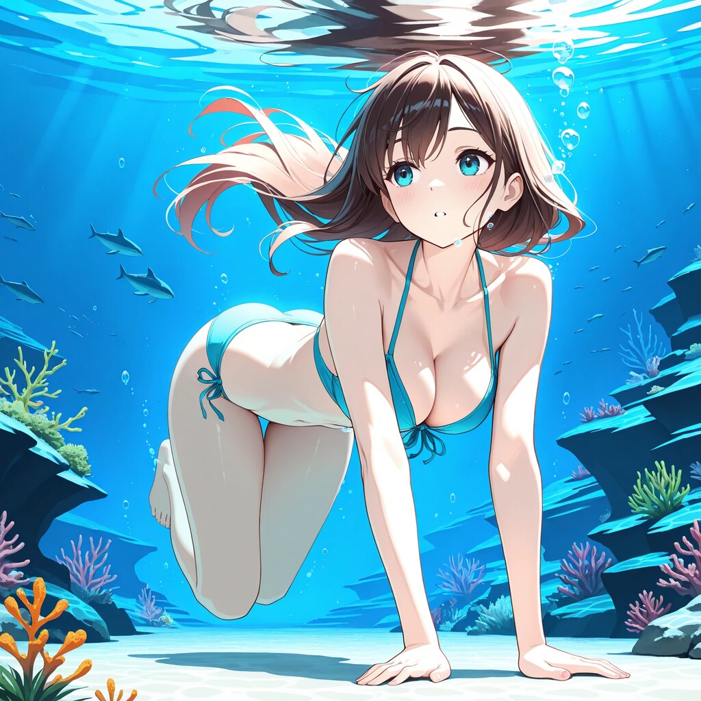 水中詰め合わせ 水中での肌色を統一させたいので色々考えてみる編