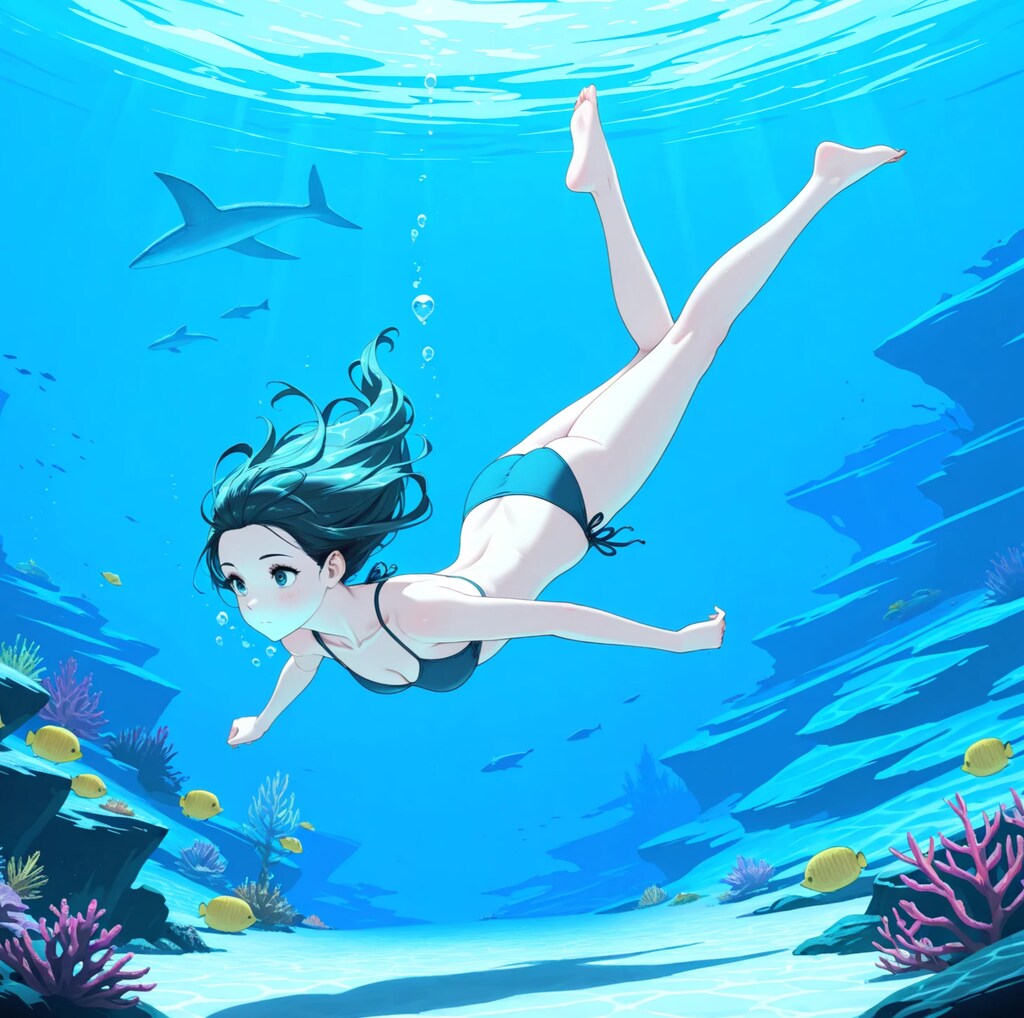 水中詰め合わせ 水中での肌色を統一させたいので色々考えてみる編