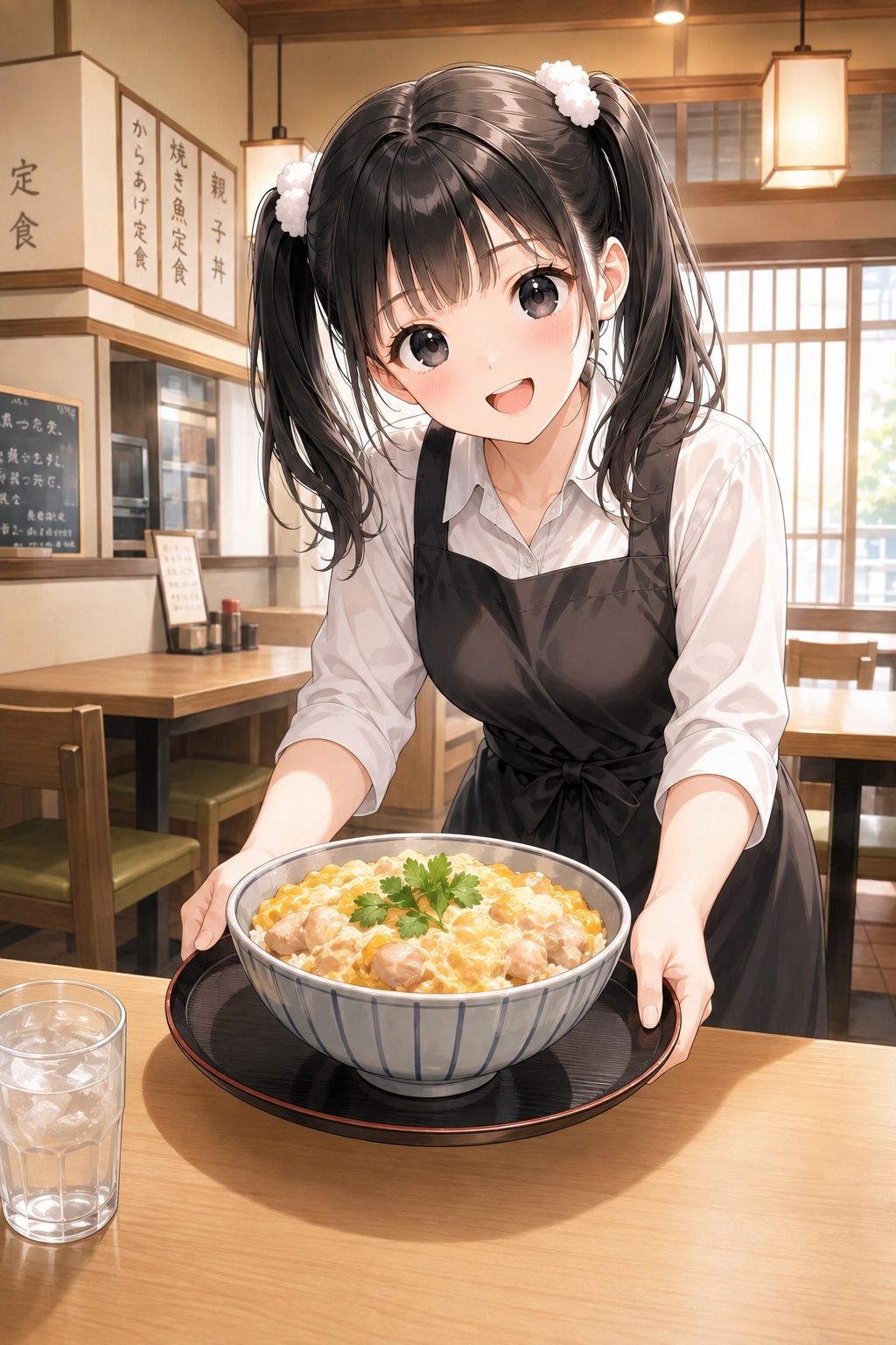 今日は親子丼の日です♪お待たせしました！ごゆっくりどうぞ💖