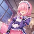 桃紫スライムの素股尻コキ 6枚目