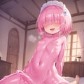 桃紫スライムの素股尻コキ 4枚目