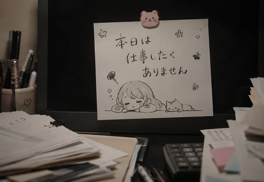 本日は仕事したくありません