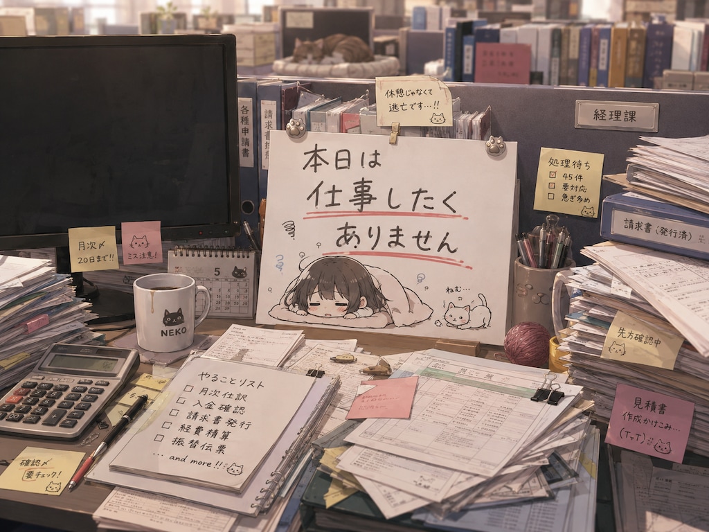 本日は仕事したくありません