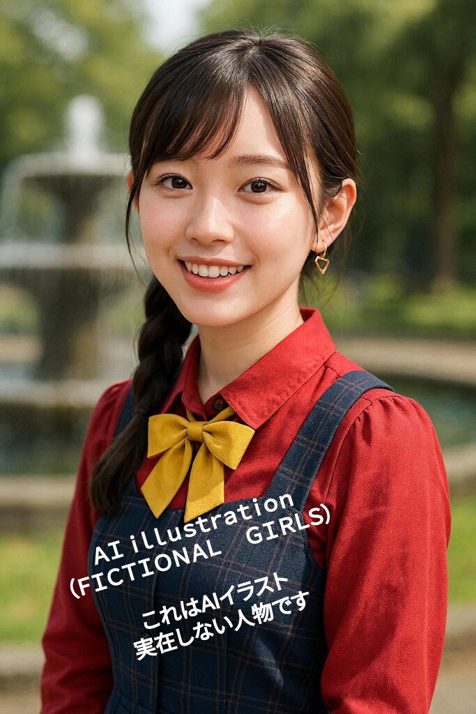 三つ編み美少女