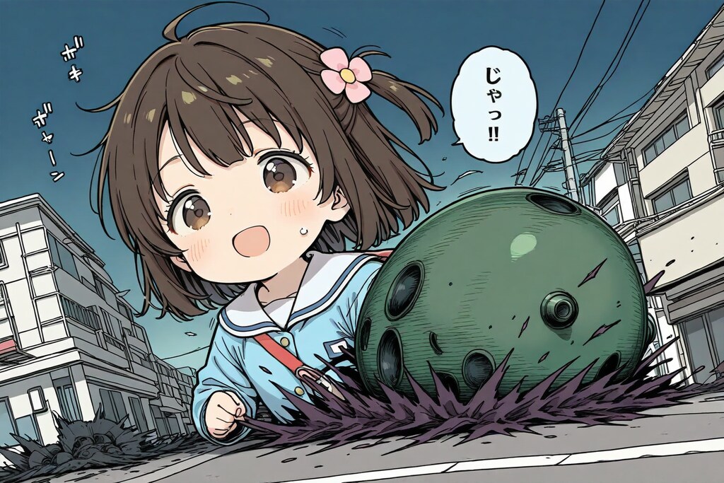 地中から巨大幼女破壊神