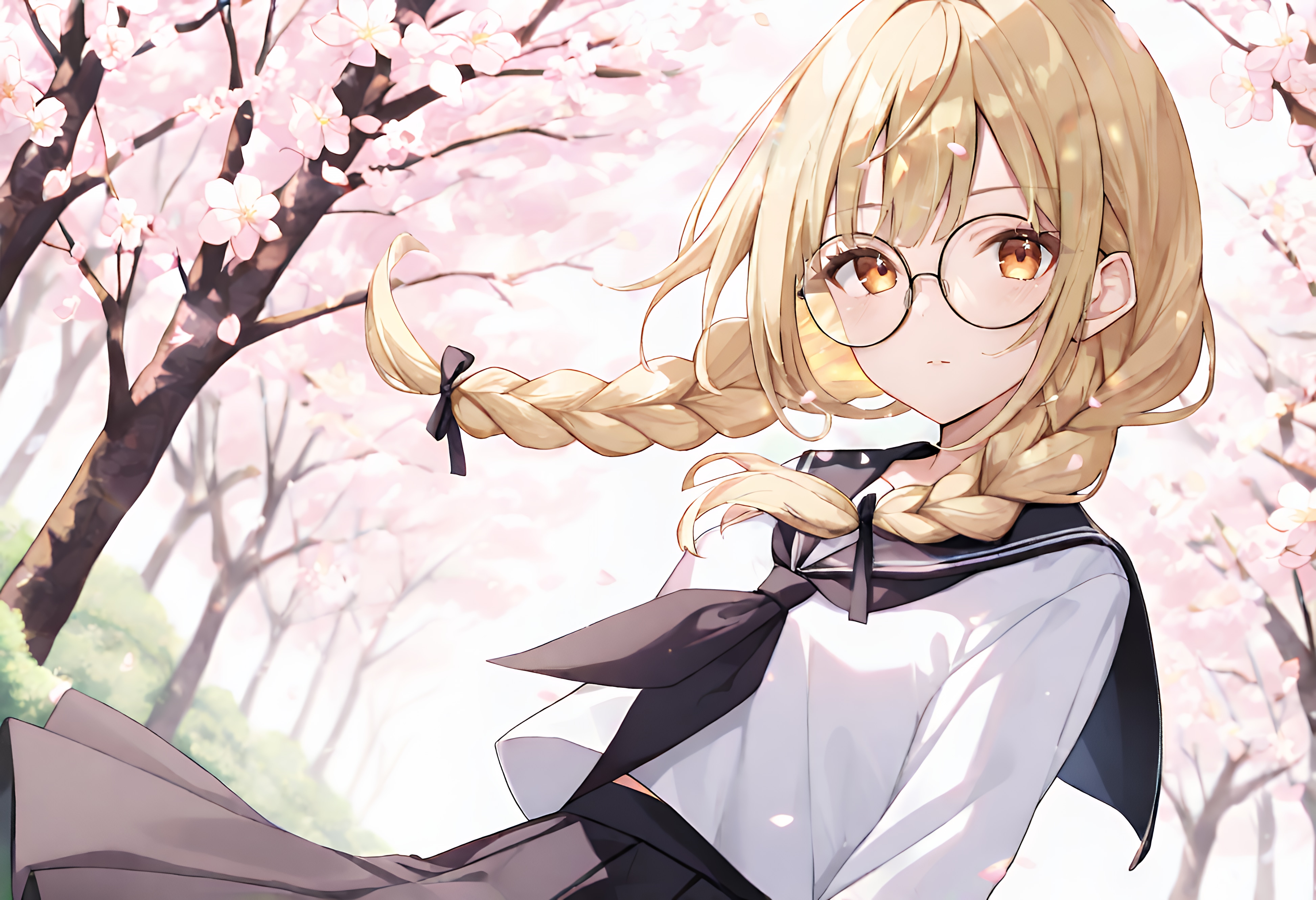 桜道、僕らは出会う | の人気AIイラスト・グラビア