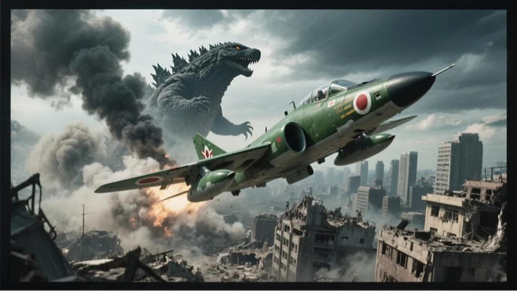 戦闘機 vs ゴジラ