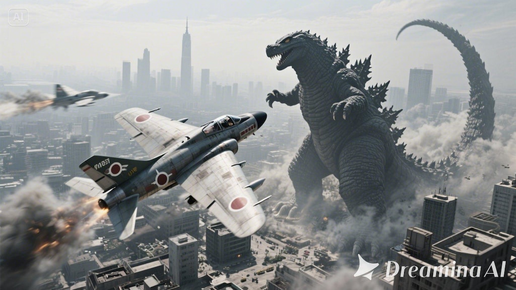 戦闘機 vs ゴジラ