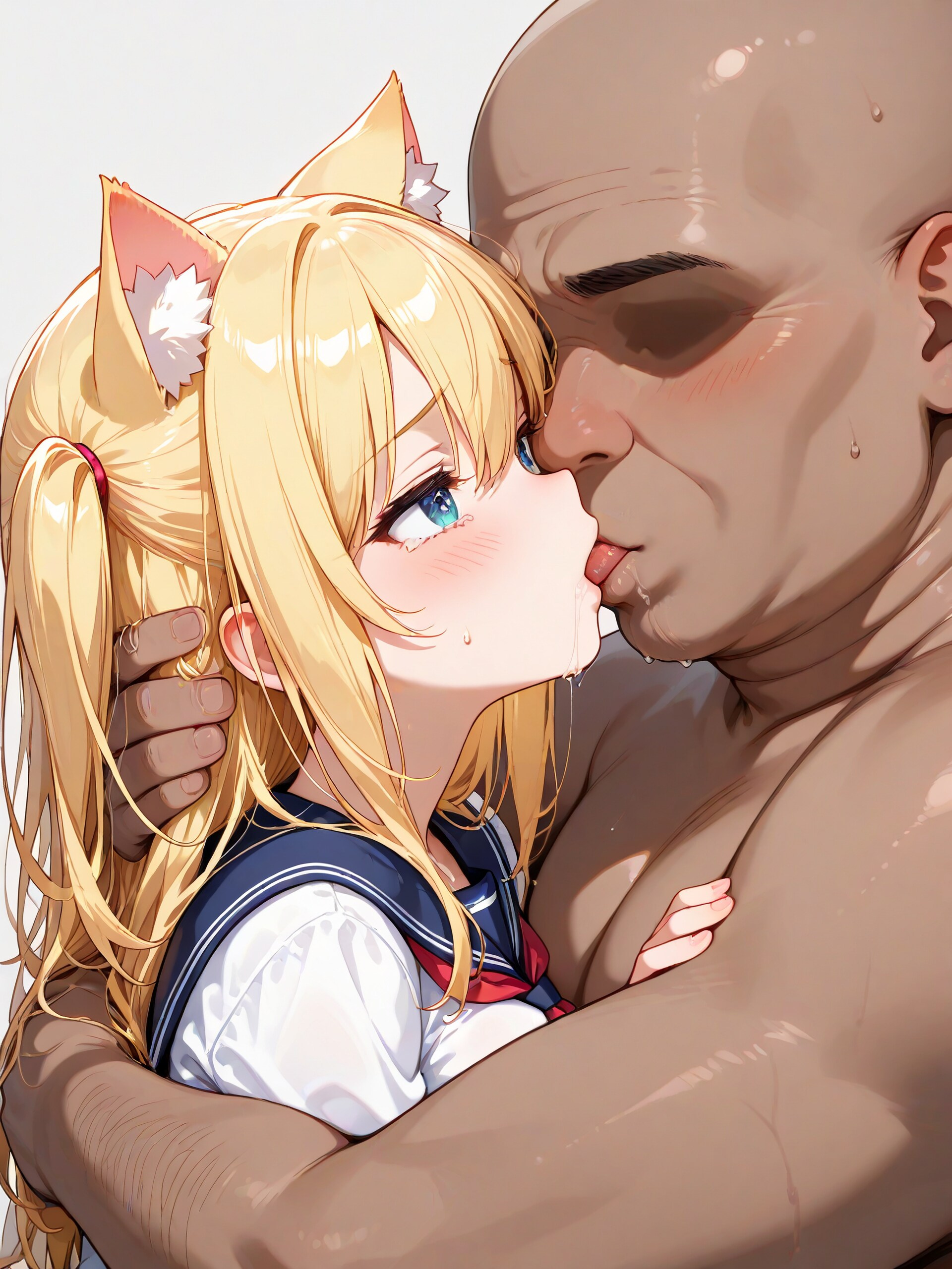 無理矢理キス