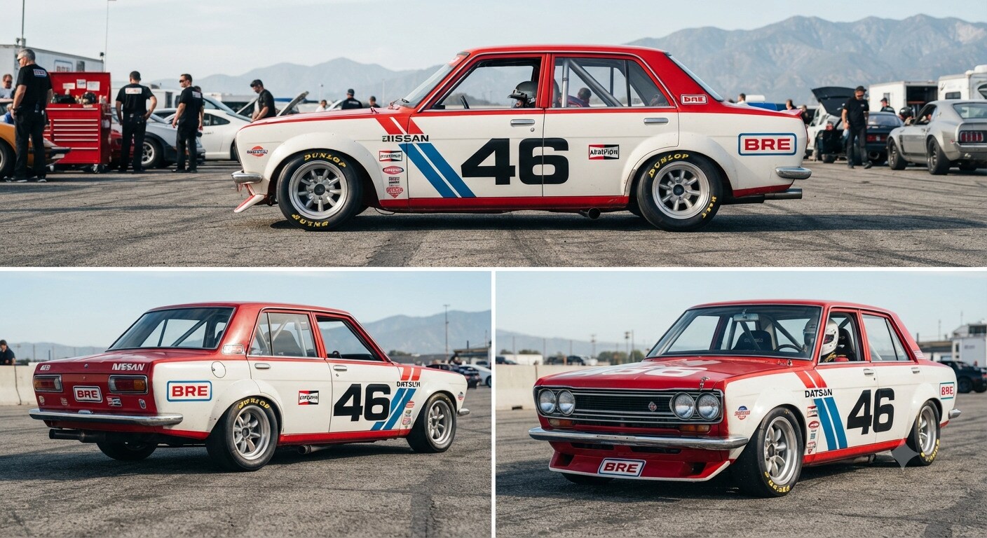 ダットサン510ブルーバードレーシングカー | の人気AIイラスト・グラビア