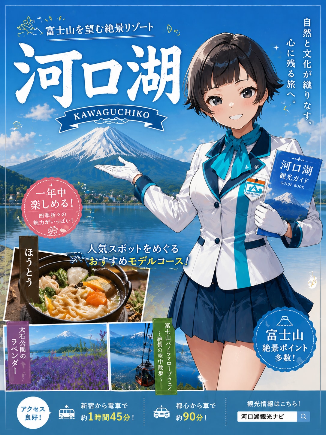 おいでませ河口湖 | の人気AIイラスト・グラビア