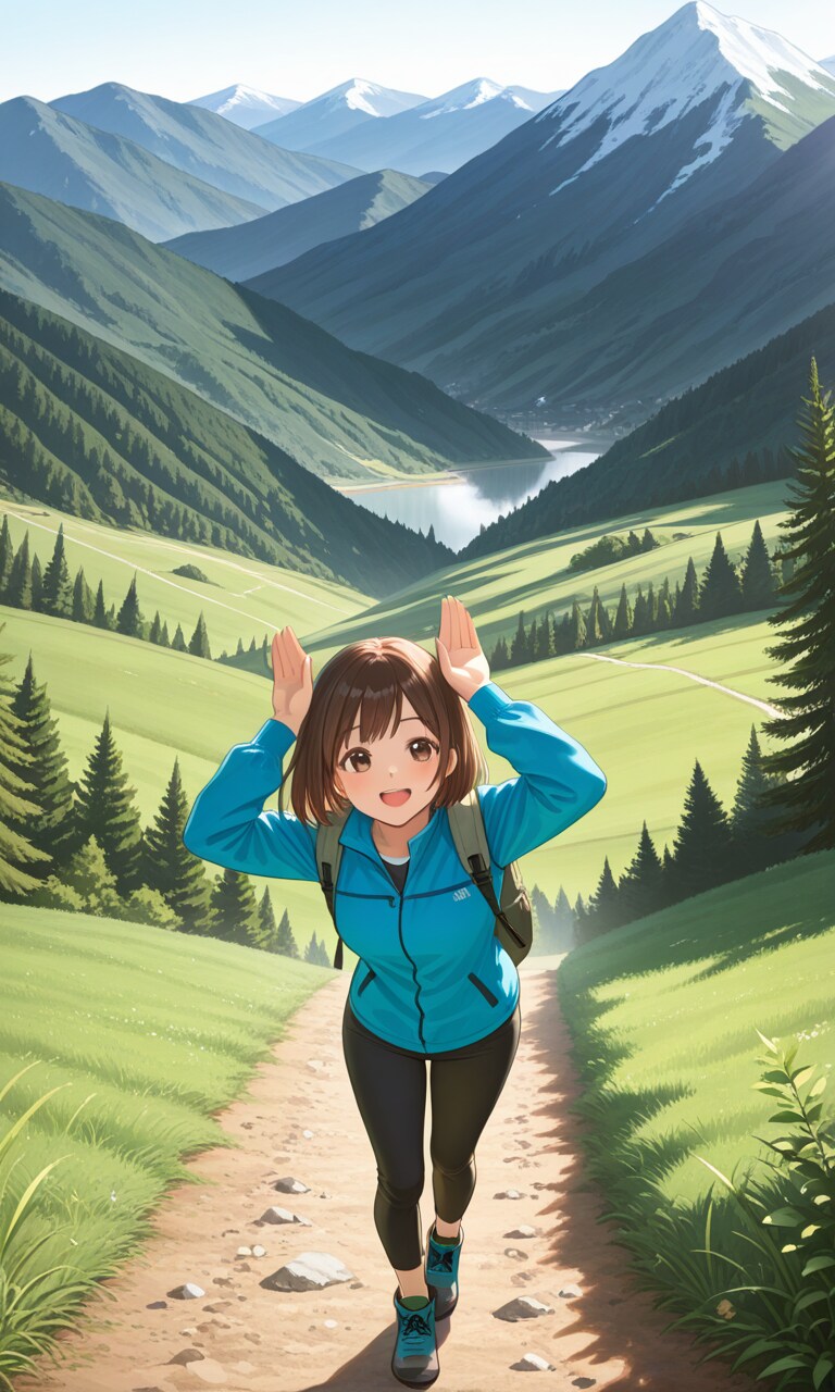 8/13　山の上からおはウサ～！ | の人気AIイラスト・グラビア