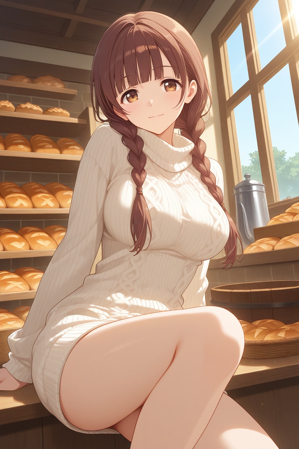 かわいいパン屋さん！