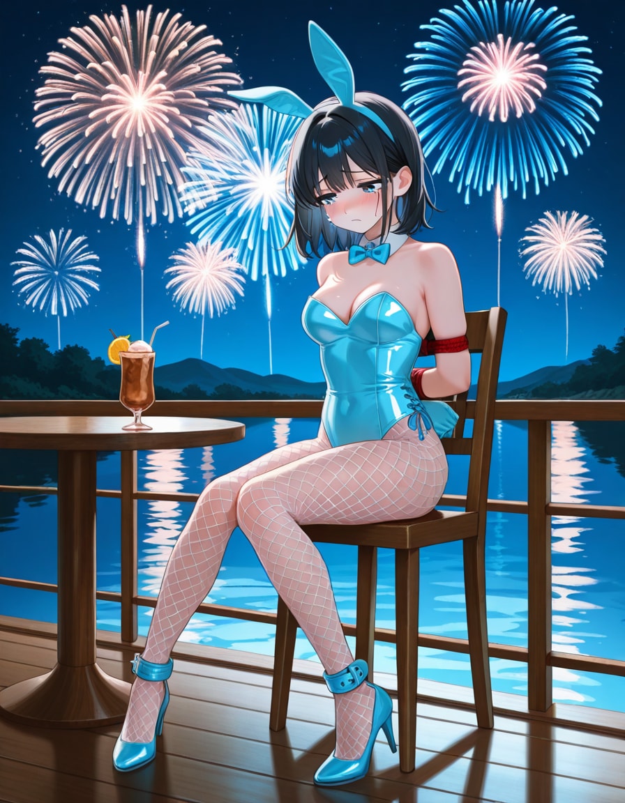 バニー衣装で縛られた葵さん