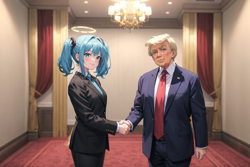 日米首脳会談だよ！ドクロちゃん！