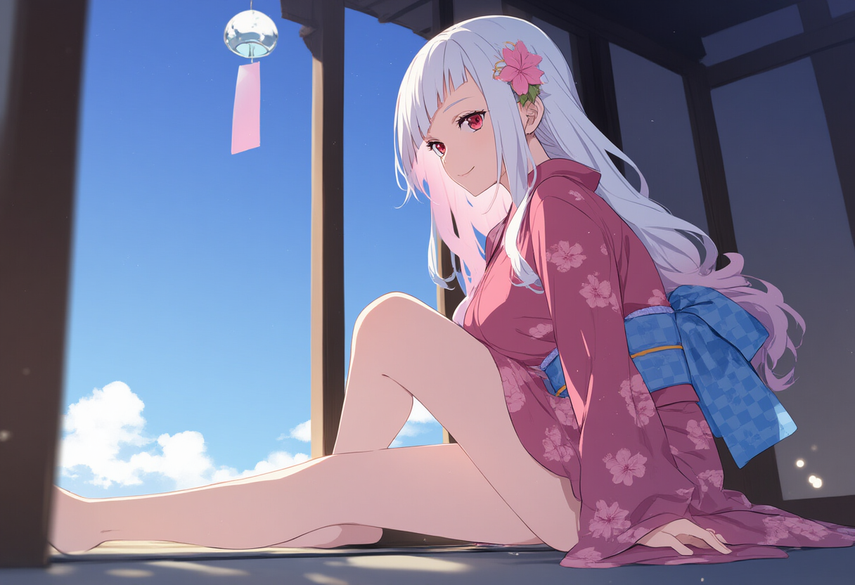 残暑の風