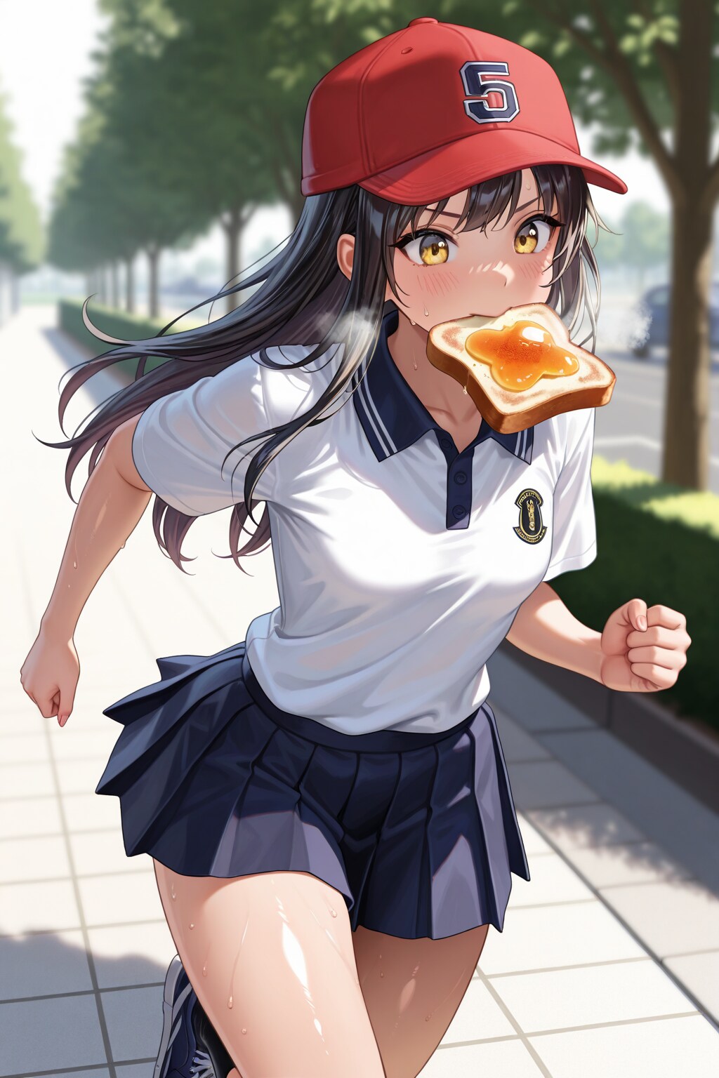 「いけない、試合に遅れちゃう！」