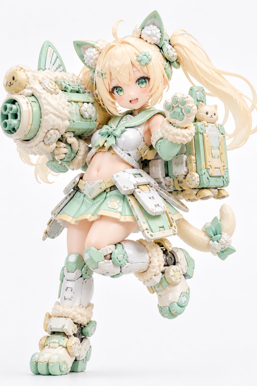 カワイイ猫耳メカ少女フィギュア