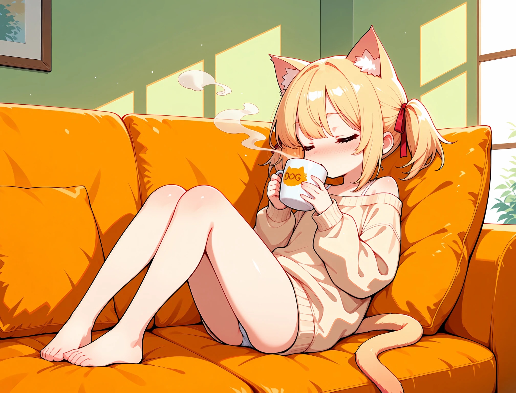 ほっと一息　(メスガキ猫耳ちゃん)